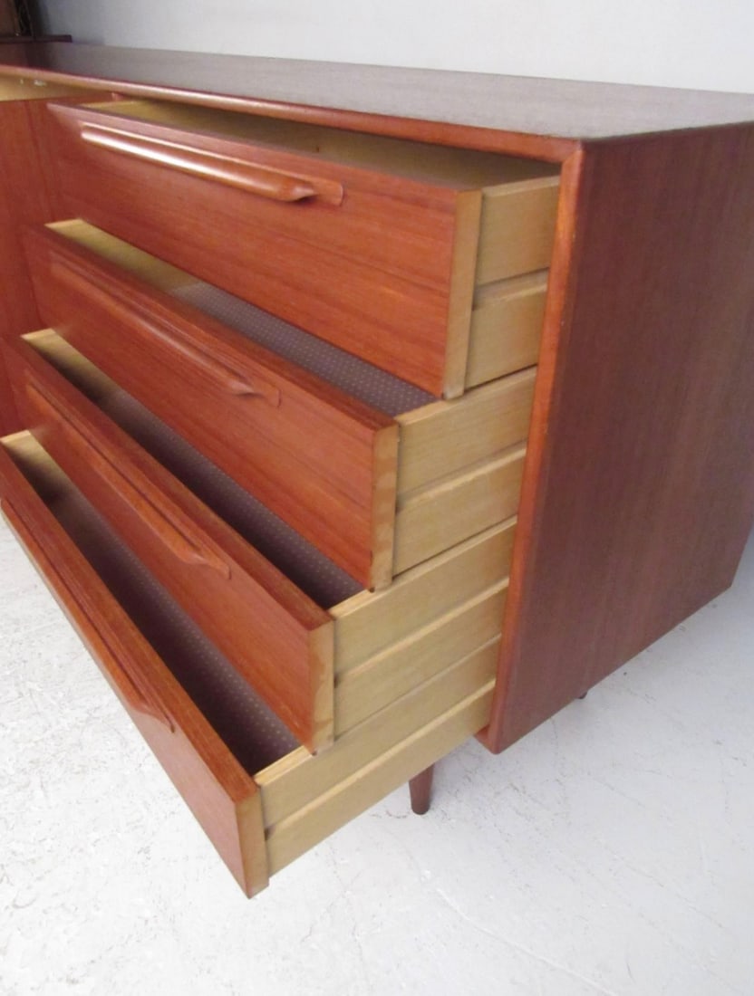 Arne Vodder Style Danish Teak Sideboard - 4