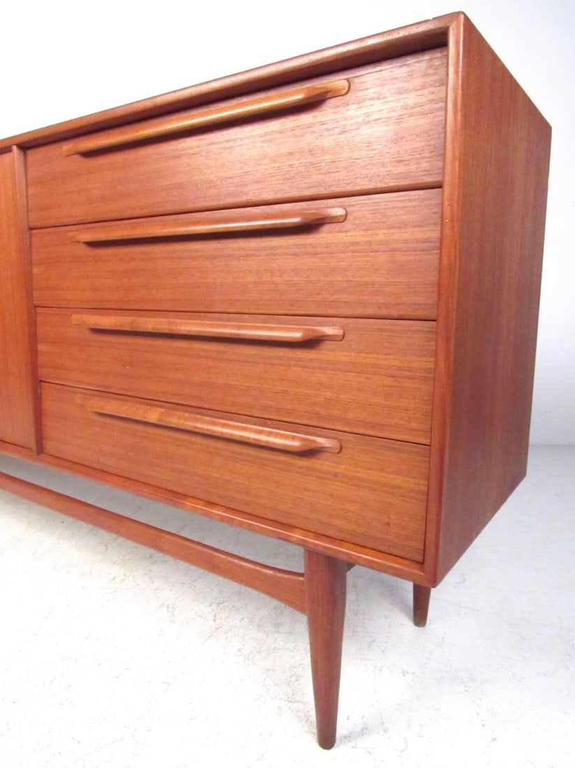 Arne Vodder Style Danish Teak Sideboard - 5