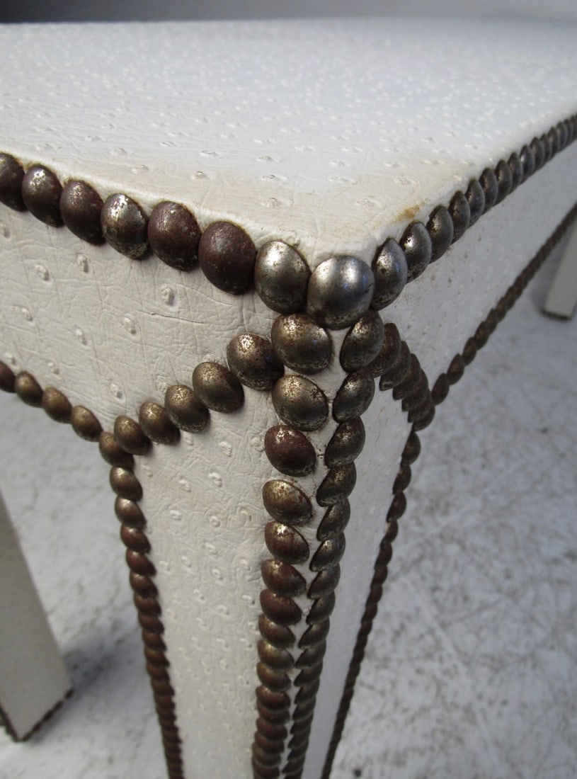 Vintage Studded Console Table - 8