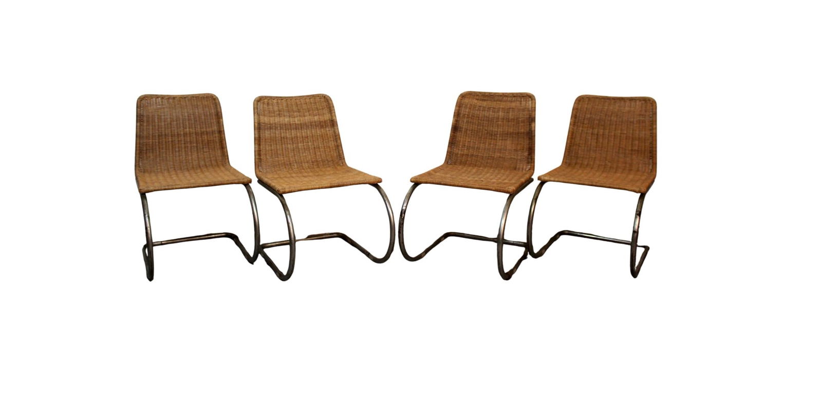 Set of 4 MR 10 Style Cantilever Chairs (1 of 19)