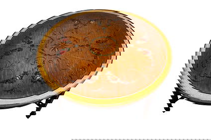 Antique Hand Painted Floral Mahogany Coffee Table (1 of 9)