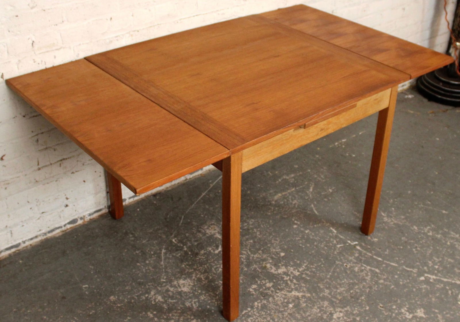 Miniature Danish Teak Draw-Leaf Table - 3