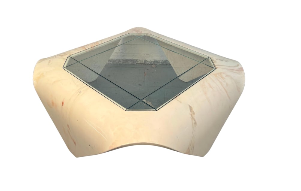 Unique 80s Italian Composite Coffee Table (1 of 15)