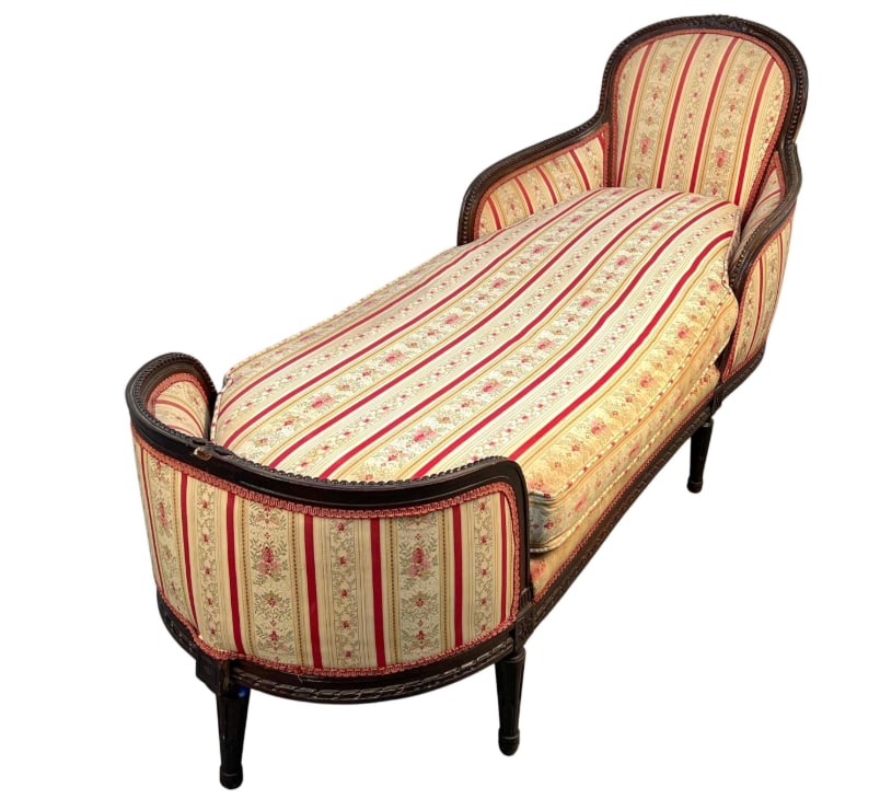 French Provincial Style Chaise Lounge Settee (1 of 6)