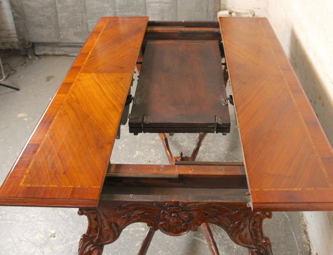 Regency Style Expandable Console to Dining Table - 4