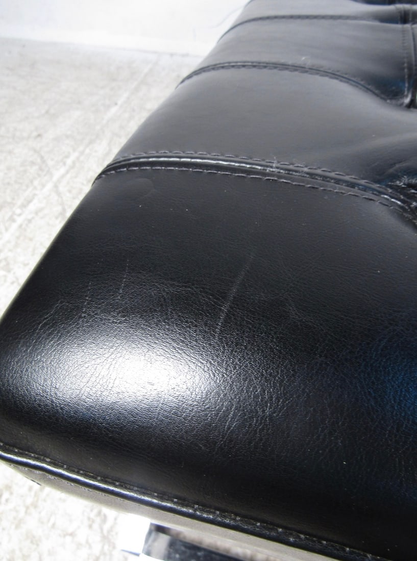 Modern X-Base Upholstered Bench - 6