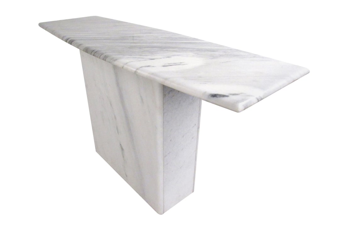 Mid-Century Modern Marble Console Table (1 of 7)