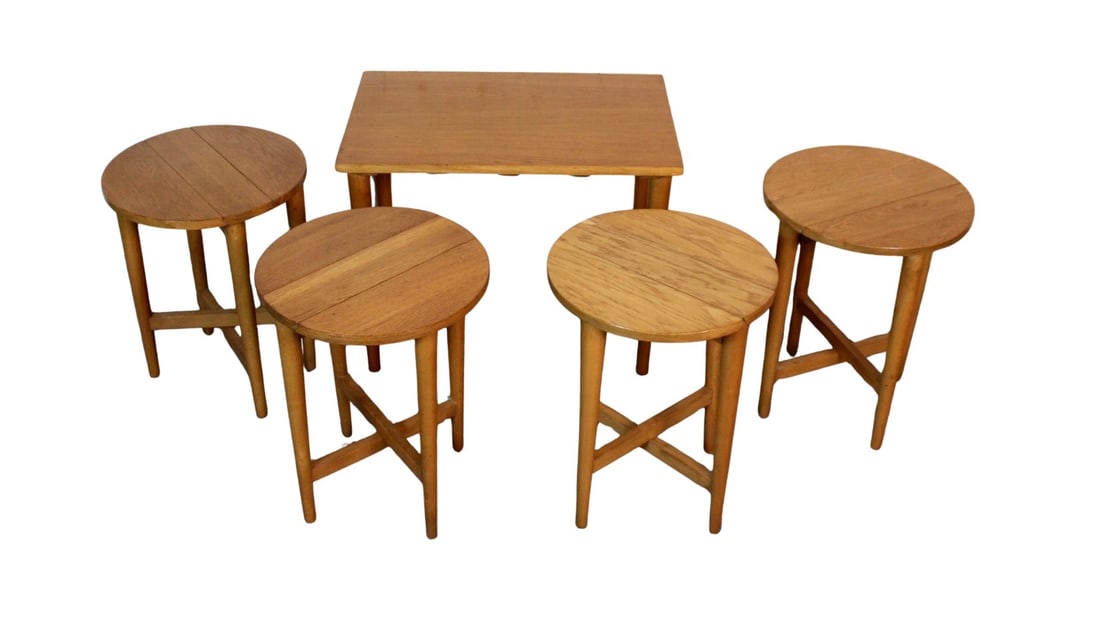 Vintage Gate-leg Nesting Tables by Poul Hundevad (1 of 17)