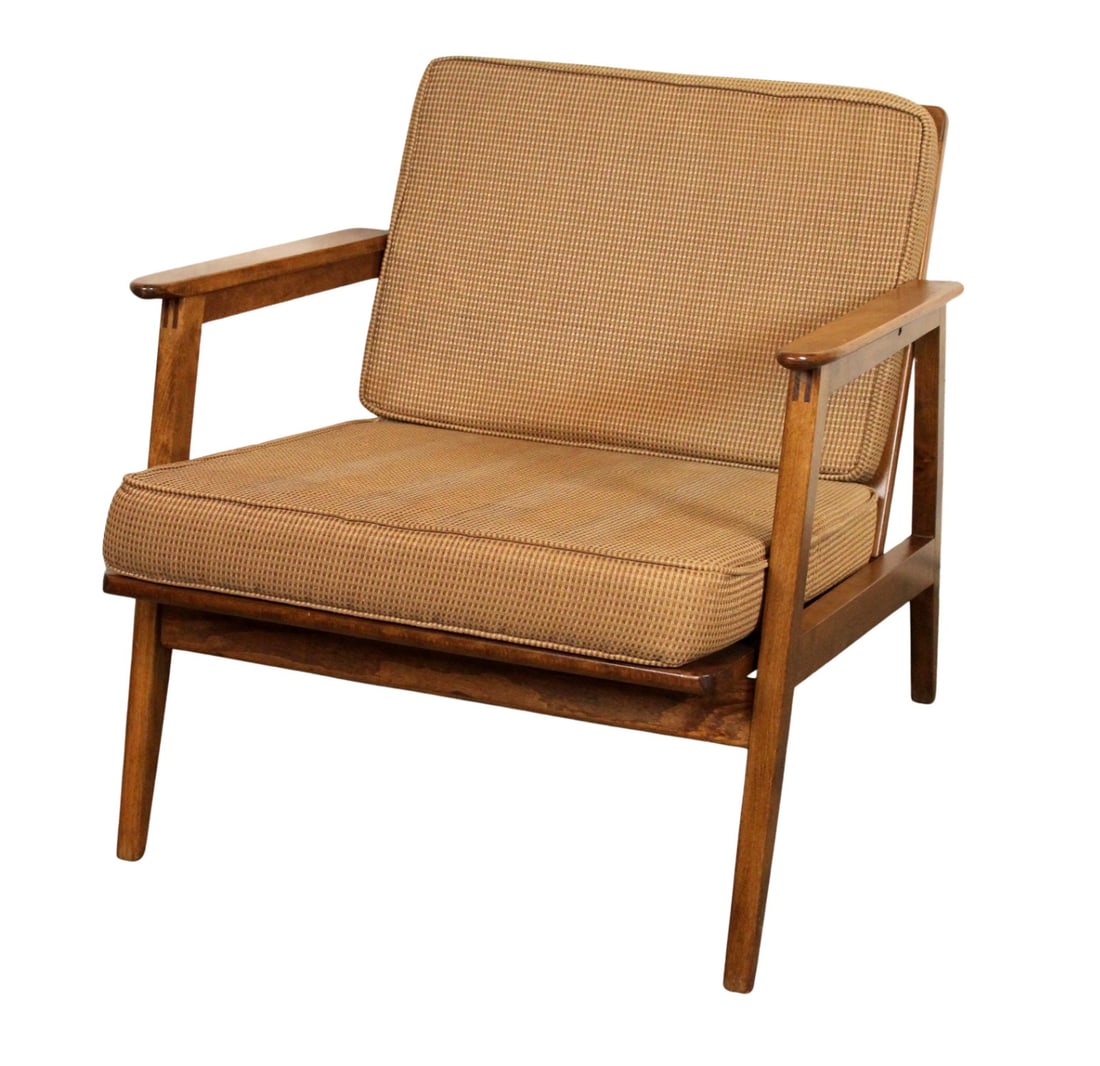 Mid-Century Modern Walnut Lounge Chair (1 of 17)