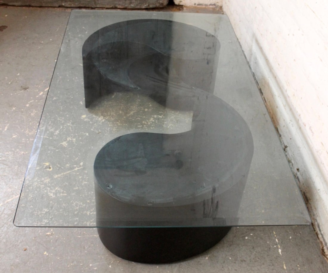 Monumental Post-Modern Modular Glass Coffee Table - 6
