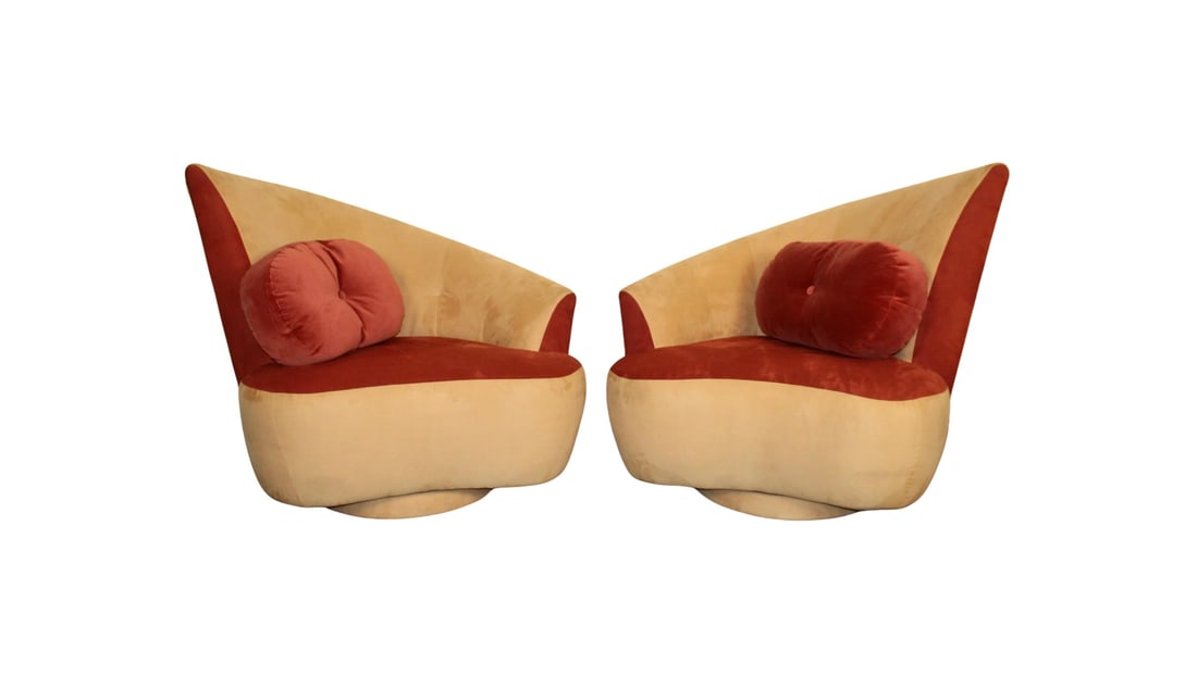 "Bilbao" Swivel Chairs Designed by Vladimir Kagan (1 of 8)