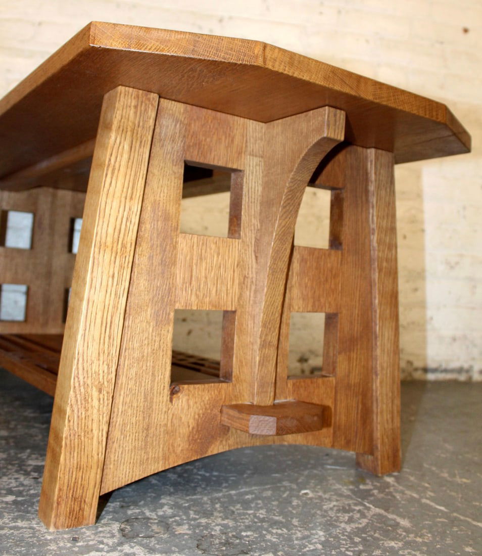 Charles Limbert-style Claro Walnut Coffee Table - 12