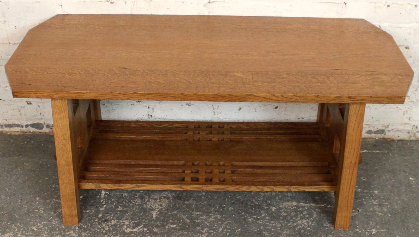 Charles Limbert-style Claro Walnut Coffee Table - 5