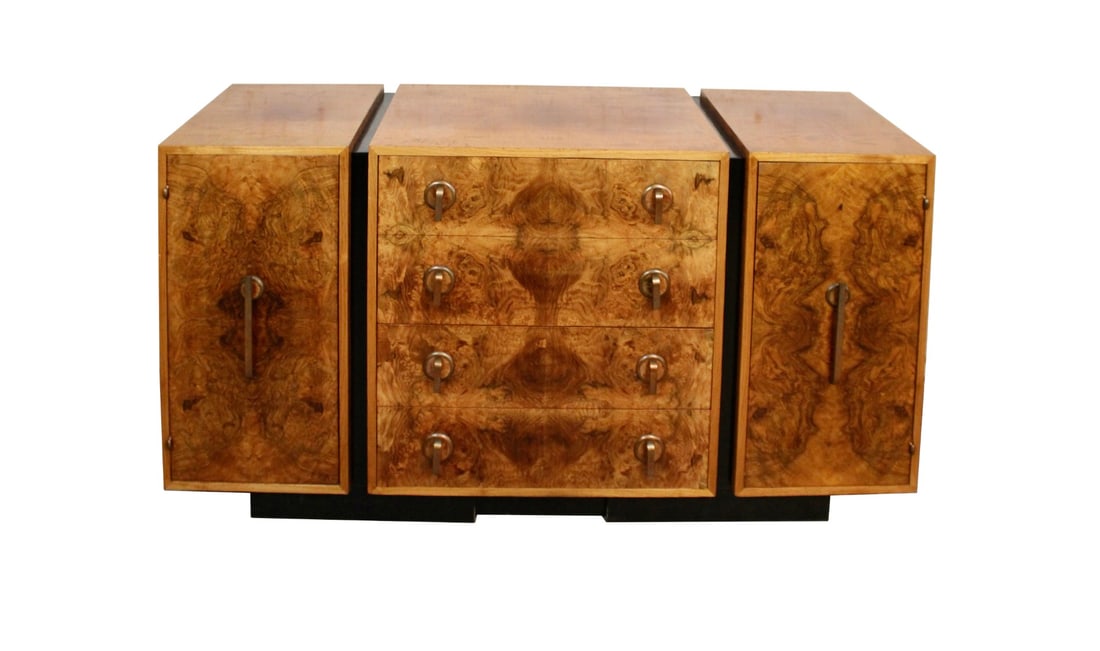 Brilliant Burl Art Deco Buffet (1 of 13)