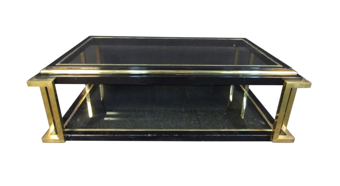 Mid-Century Modern Brass Coffee Table (1 of 9)