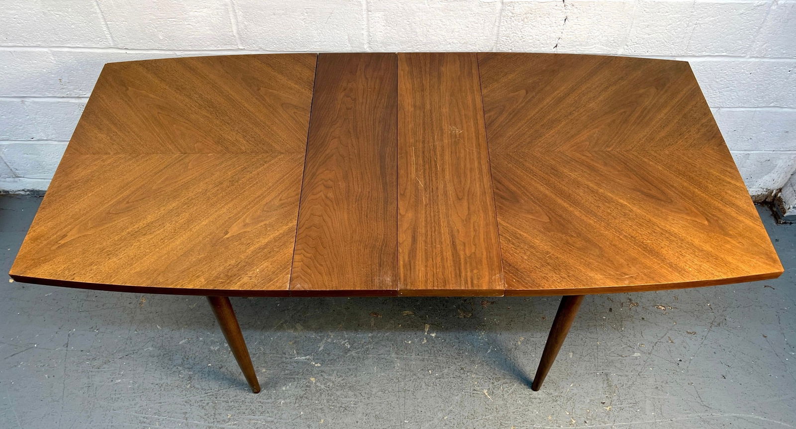 Mid-Century Modern Walnut Dining Leaf Table - 10