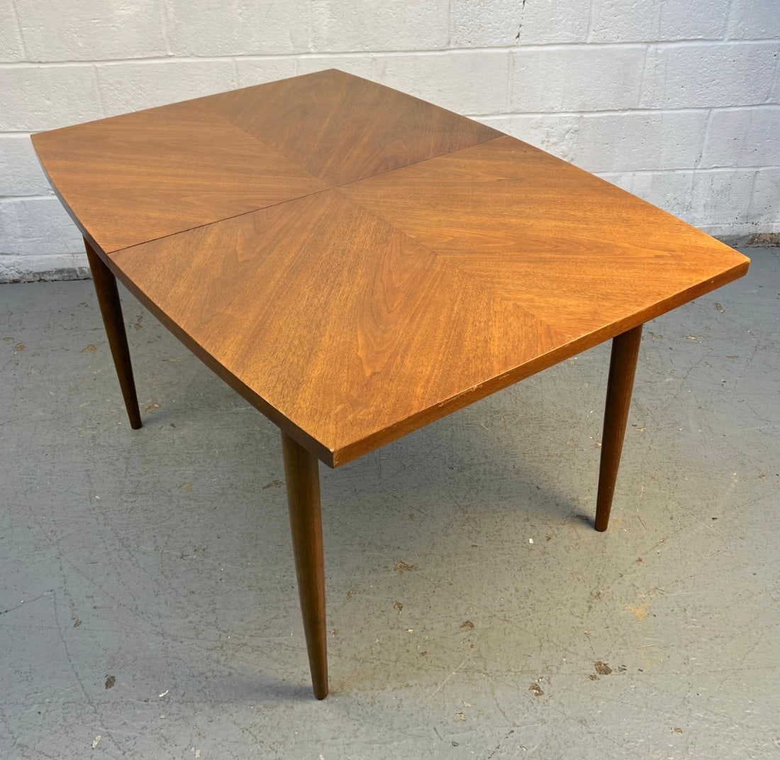 Mid-Century Modern Walnut Dining Leaf Table - 6