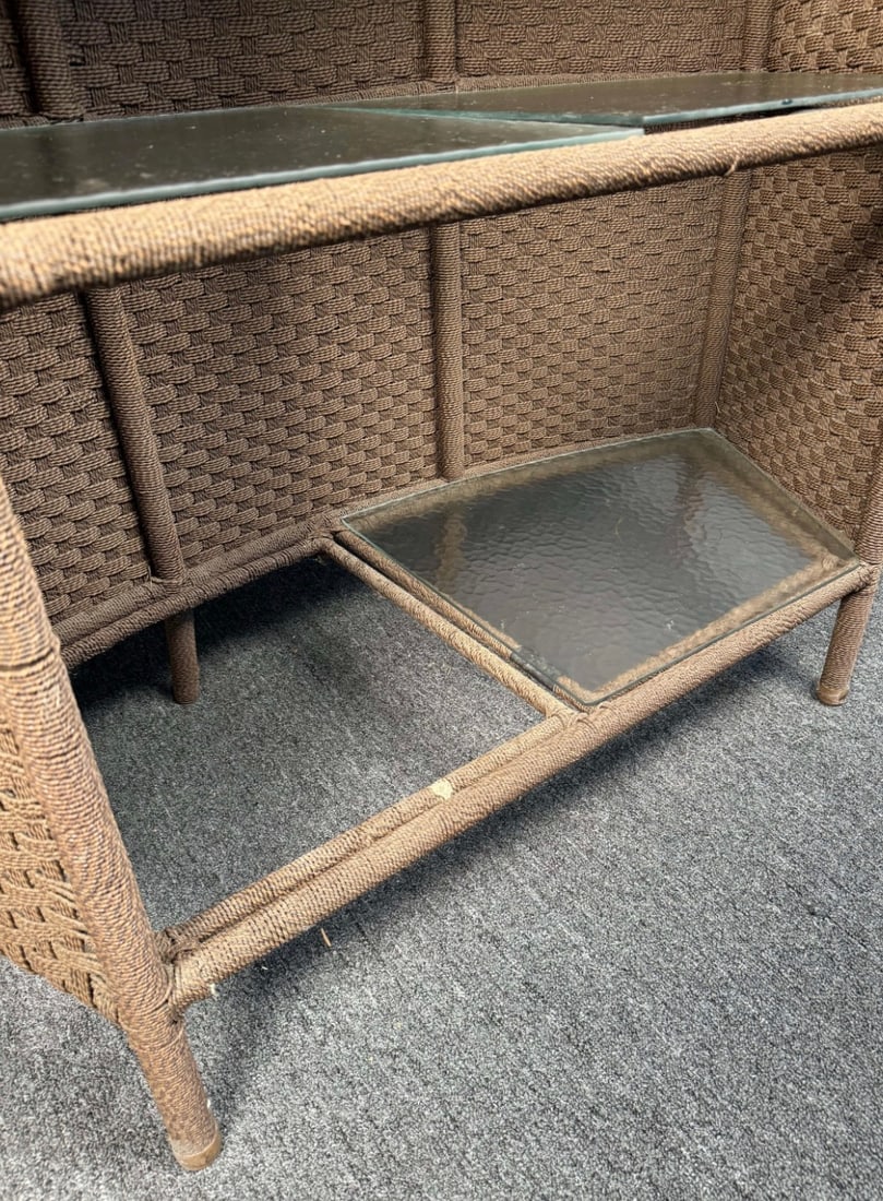 Woven Outdoor Bar Set - 10