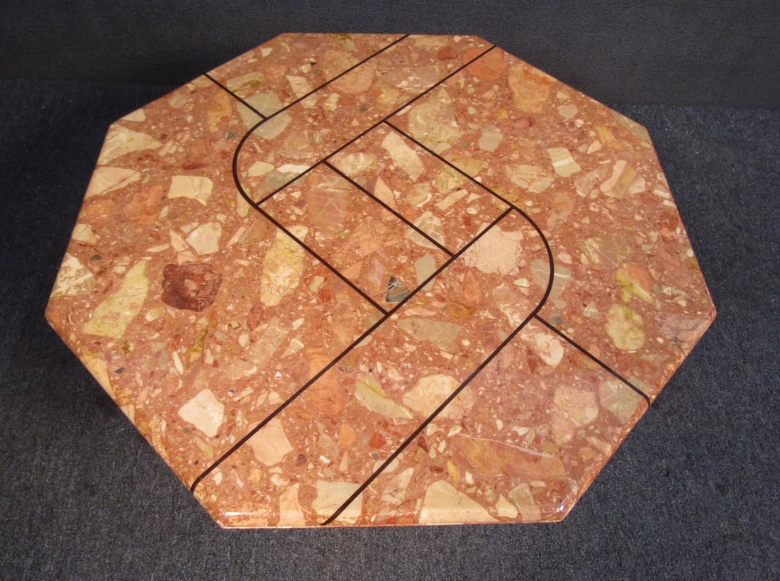 Vintage Marble End Table - 2