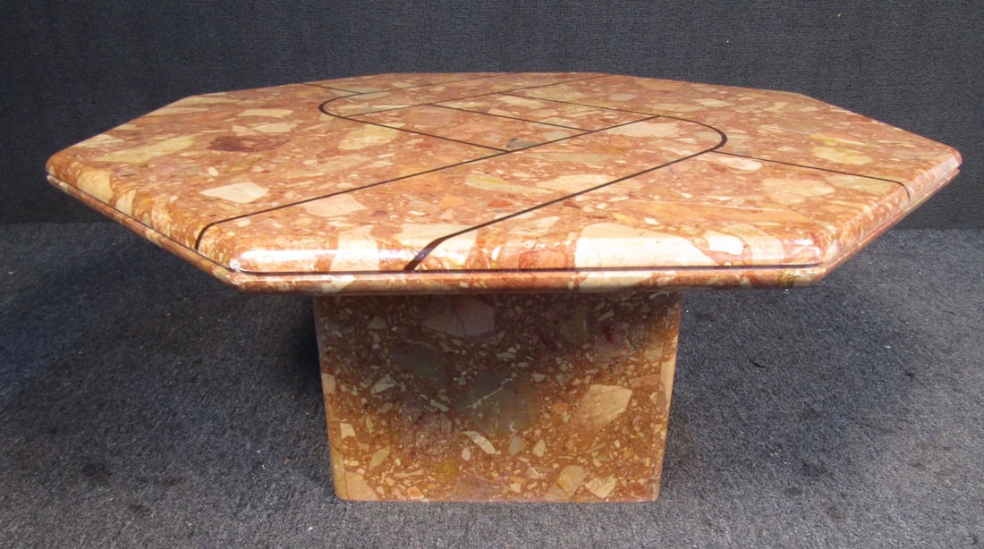 Vintage Marble End Table - 3