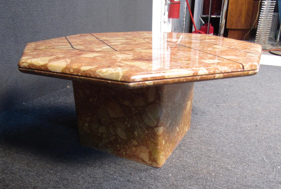 Vintage Marble End Table - 5