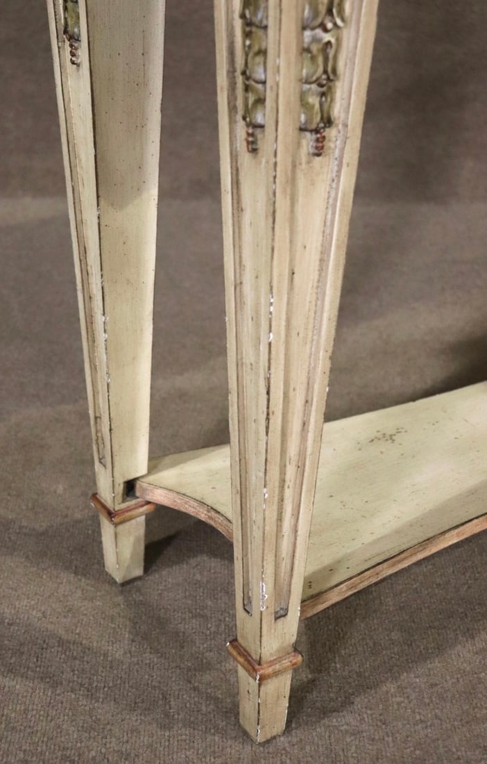 Paint Decorated Wood Console - 4