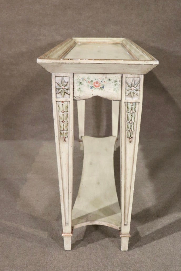 Paint Decorated Wood Console - 6
