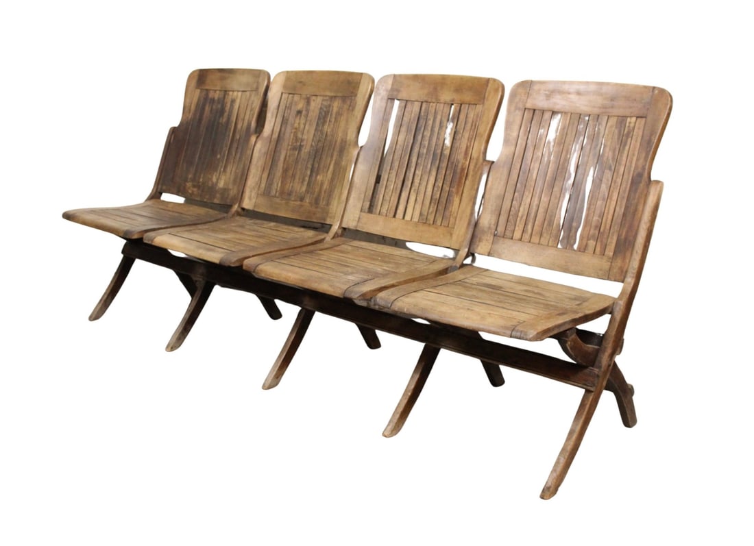 Antique Four Seat Folding Row (1 of 15)