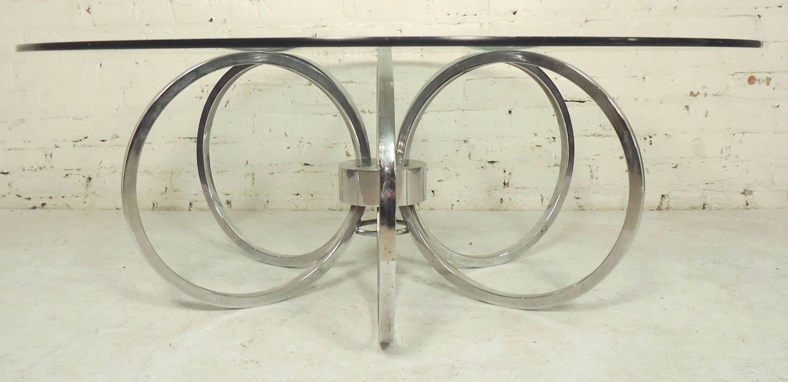 Midcentury Chrome Coffee Table - 2