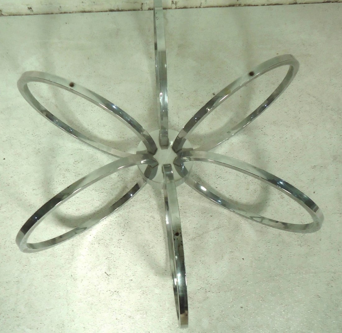 Midcentury Chrome Coffee Table - 3