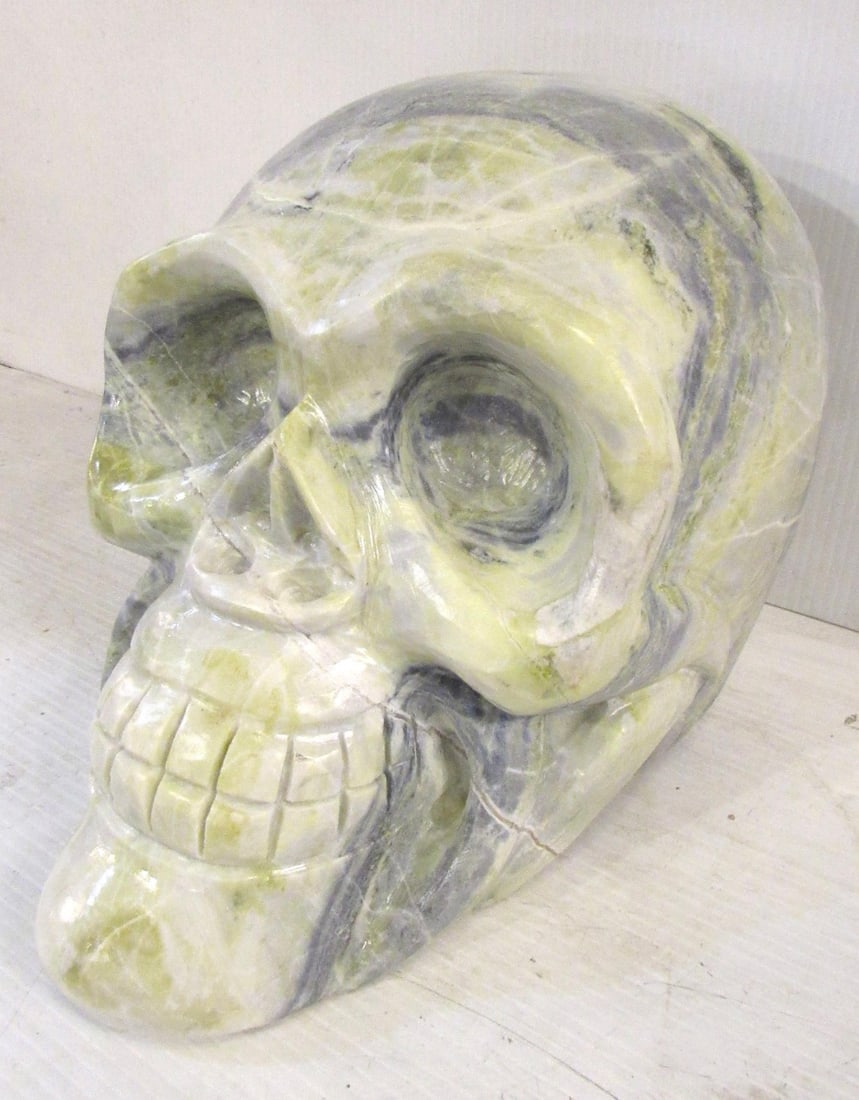 Marble Skull Sculpture - 2