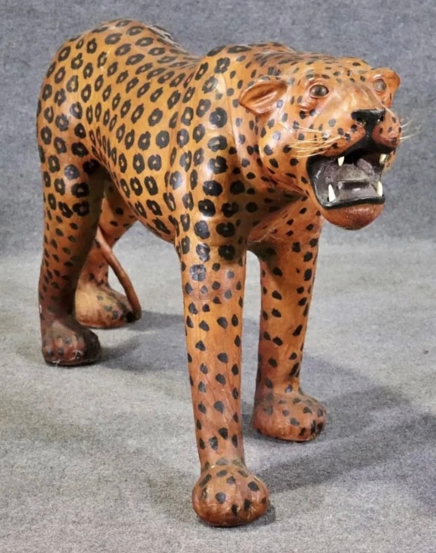 Leather Wrapped Leopard - 2