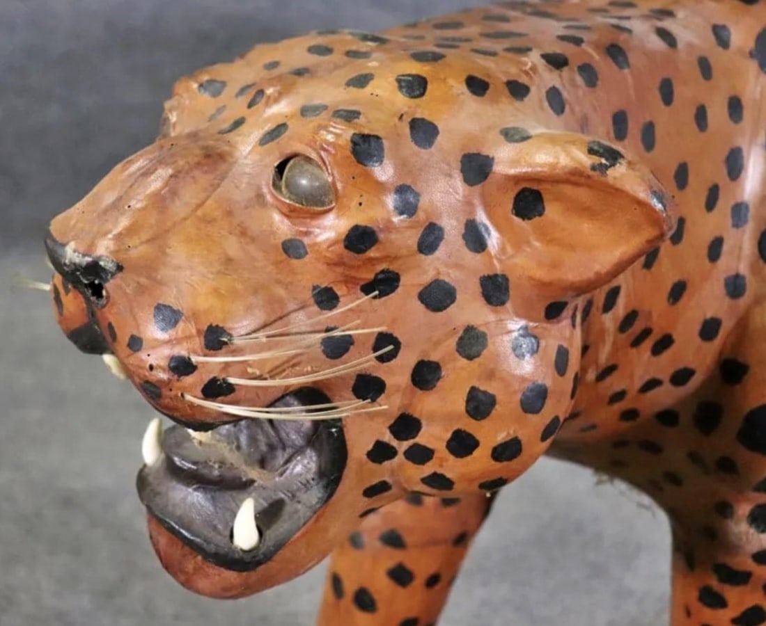 Leather Wrapped Leopard - 3