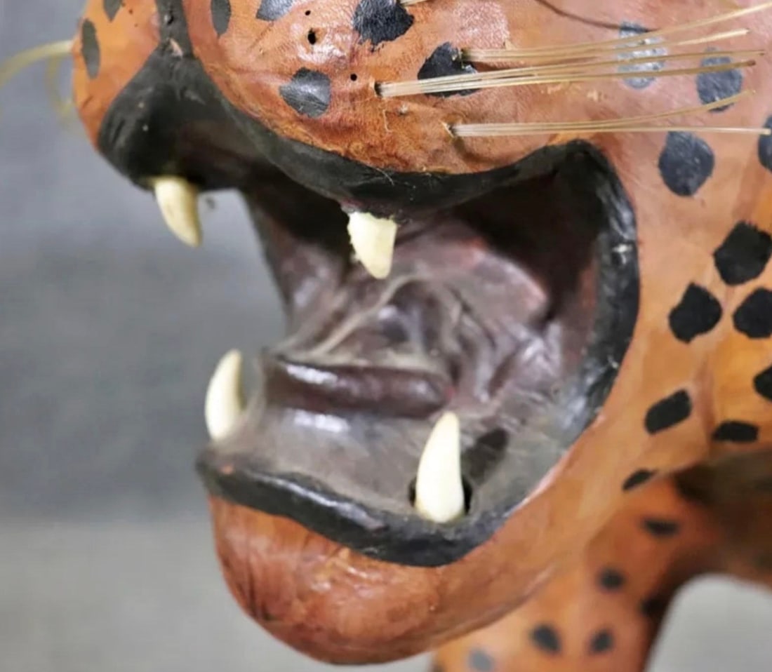 Leather Wrapped Leopard - 9