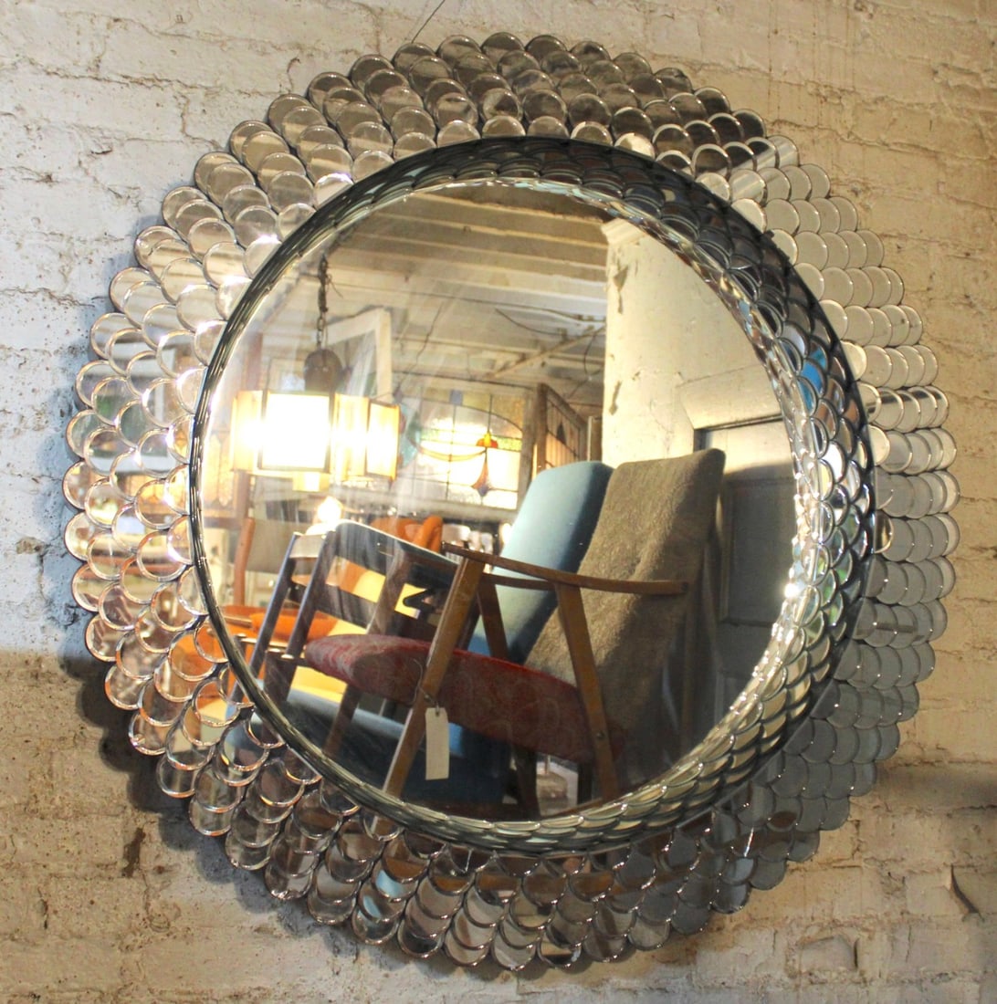 Large Scalloped Mirror by Howard Elliott - 2