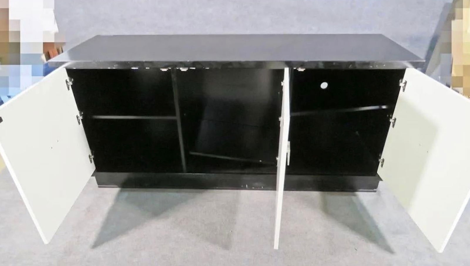 Vintage Ebonized Sideboard - 8