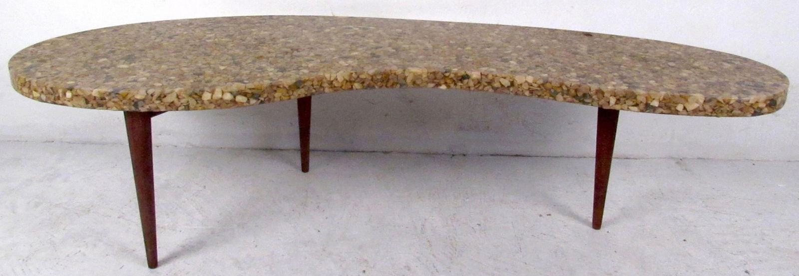 Vintage Kidney Shaped Coffee Table - 4