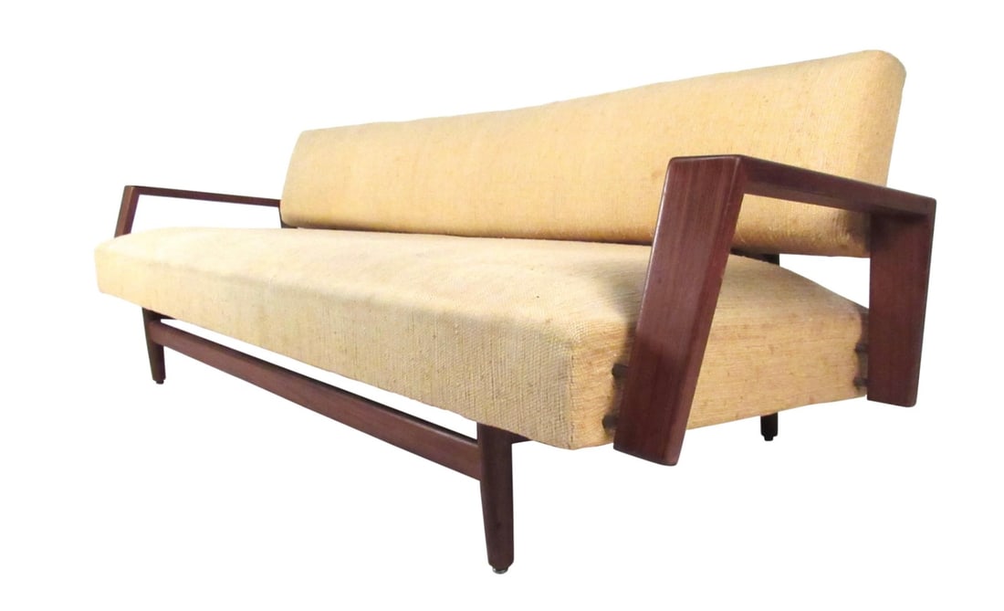 Rob Parry Doublet Sofa for Gelderland, Teak & Fabric, Mid-Century (1 of 8)