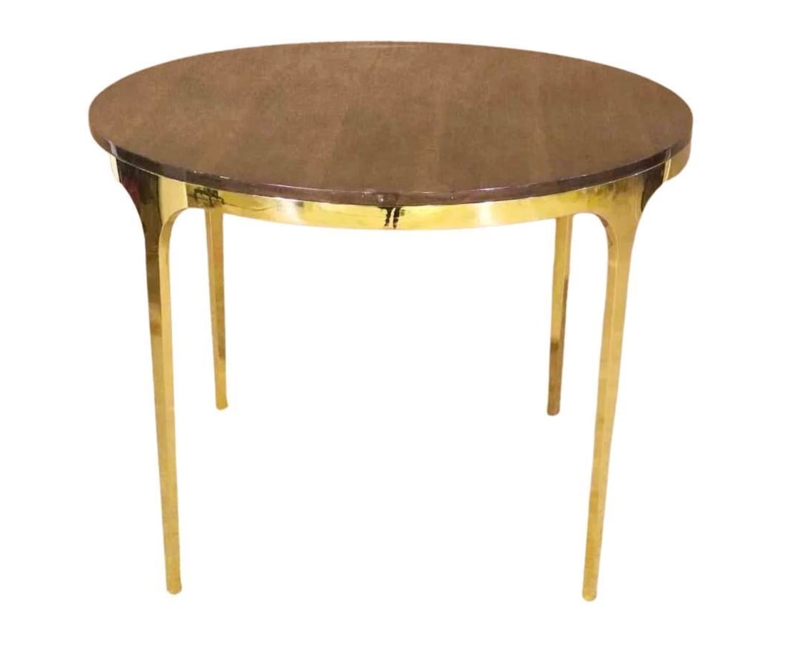 Mid-Century Brass Dining Table (1 of 9)