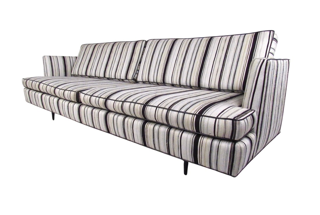Vintage Mid-Century Striped Sofa (1 of 10)