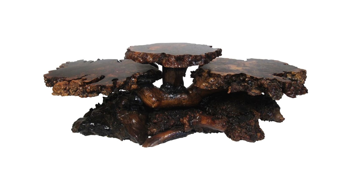 Contemporary Modern Three-Tiered Live-Edge Table (1 of 12)