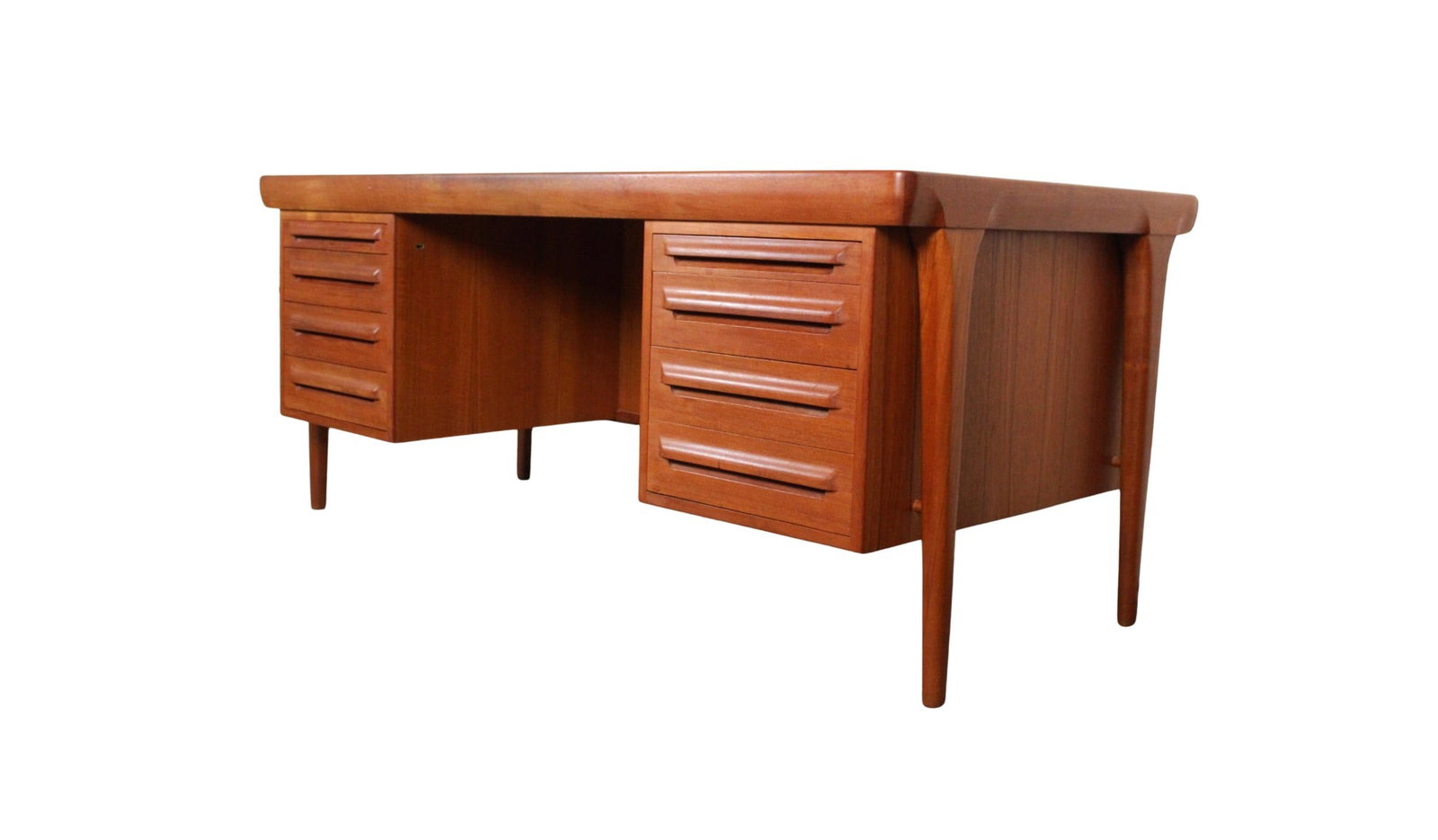 Mid-Century Double-Sided Teak "#12" Desk by K.B. Simonsen for Faarup Møbelfabrik (1 of 20)