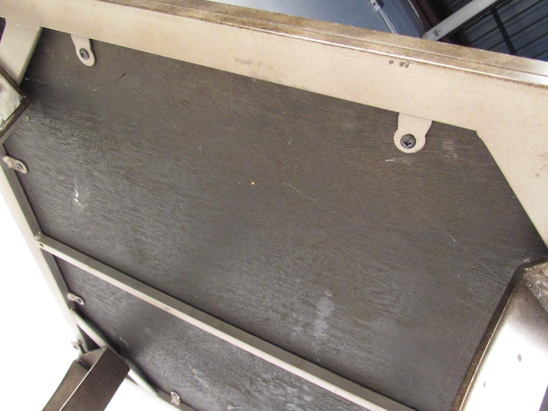 Slate Stone Top Metal Side Table - 12