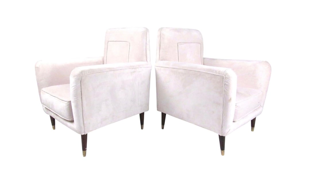 Pair of Italian Modern Upholstered Armchairs (1 of 13)