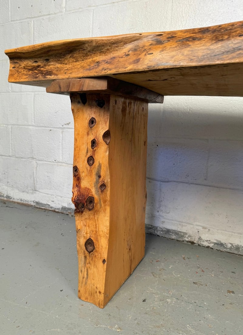 Beautiful Rustic Live Edge Console Table - 4