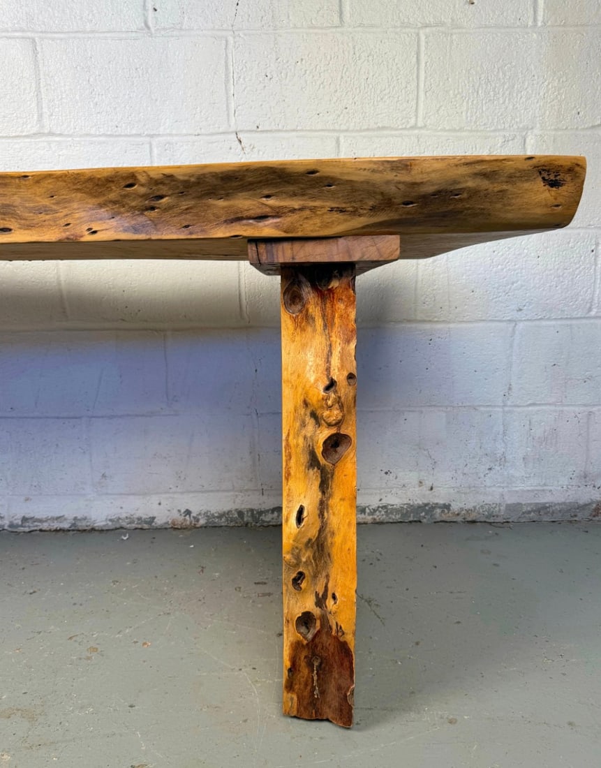 Beautiful Rustic Live Edge Console Table - 8