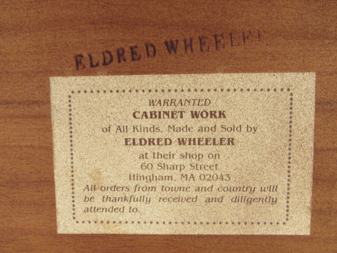 Vintage Eldred Wheeler Cherry Drop Leaf Dining Table, Mid-Century - 9