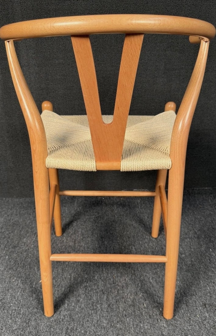 Vintage Style Wishbone Bar Stools - 12