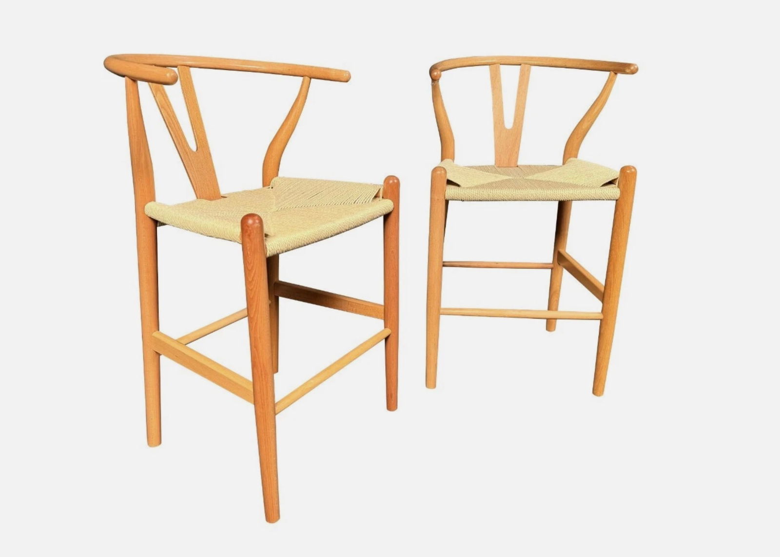 Vintage Style Wishbone Bar Stools (1 of 13)