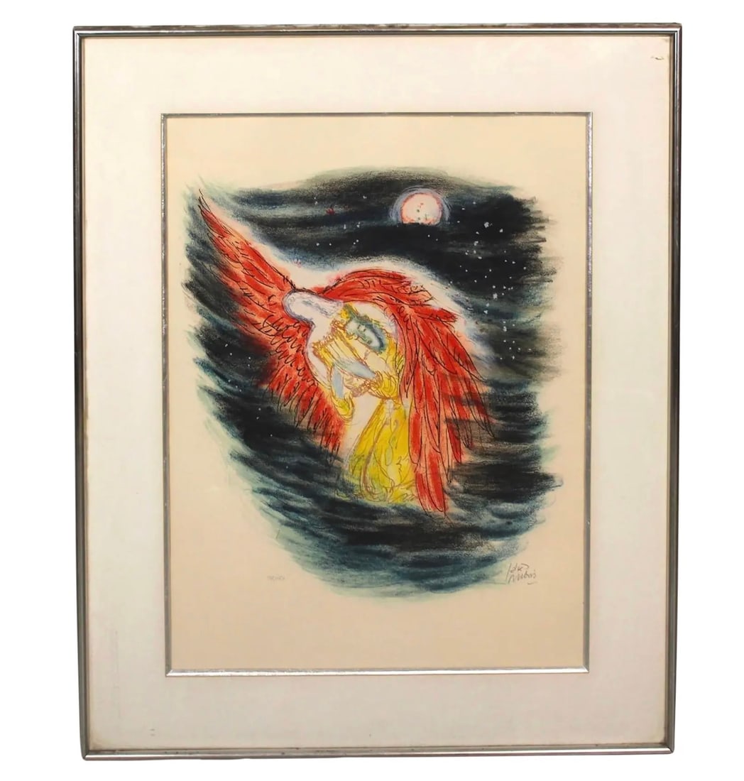 'King David' Lithograph by Reuven Rubin (1893-1974) #78/150 (1 of 12)